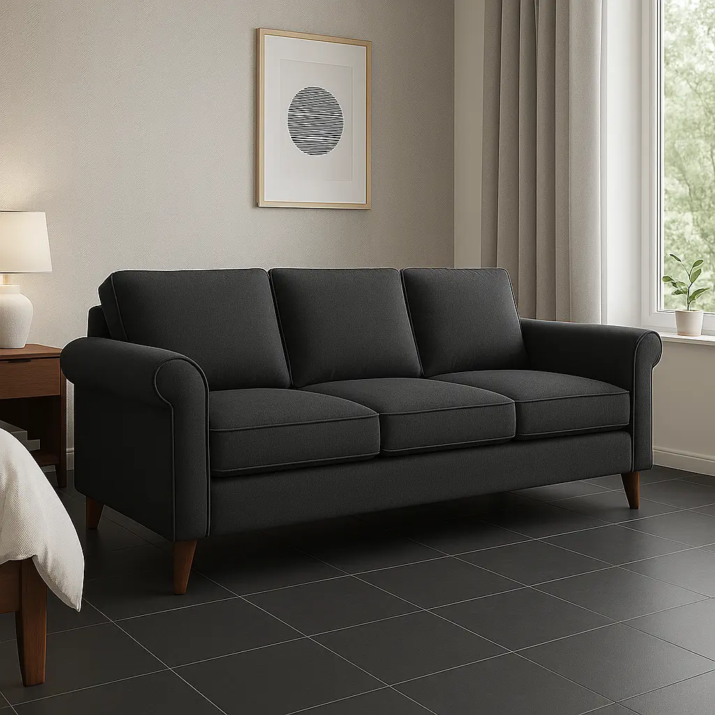 AmthicLuxe 3-Seater Fabric Sofa